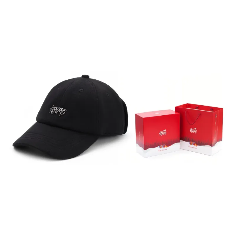 KENMO Cotton Polyester Blend Baseball Caps Unisex Black-8