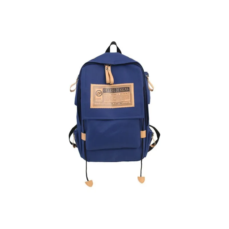 GEERDUN Oxford Backpack Regular Unisex Black/Gray/Red/Blue-3