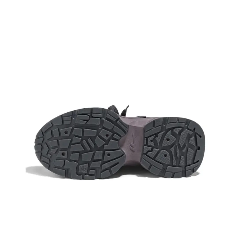 Warrior Low Top Chunky Sneakers Women's Dark Gray/Purple-4