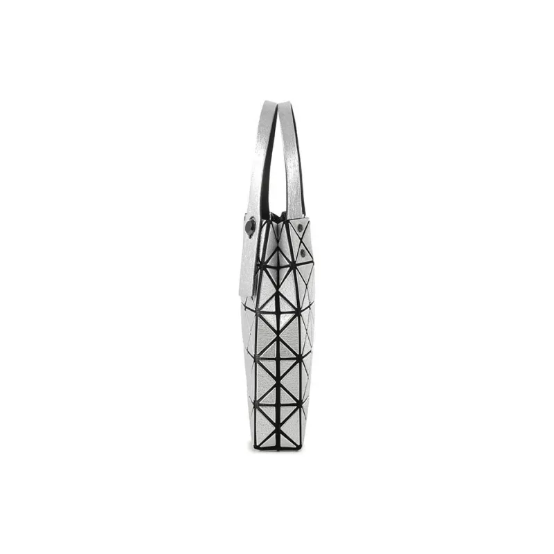 ISSEY MIYAKE PLATINUM COFFRET Polyurethane Handbag Women's Silver-2