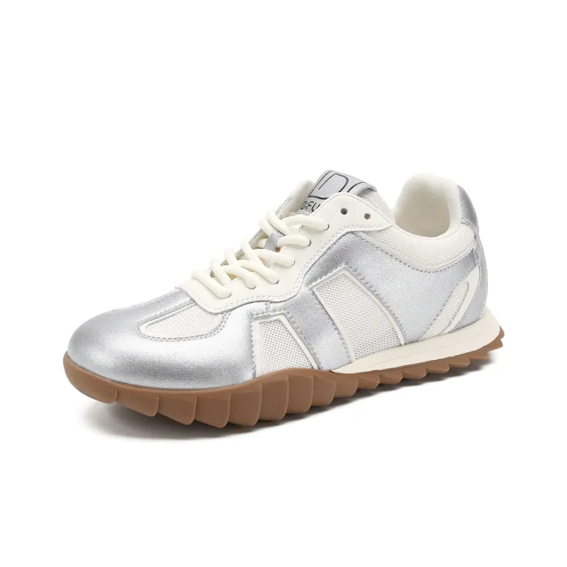 D FUSE SCANDINAVIA German Army Trainers White Sneakers Low Top Skateboard Shoes Women's-1