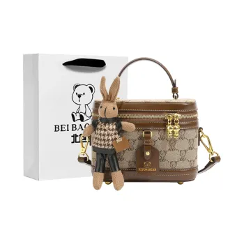 North Pack PU One Shoulder Handbag Small Size Women's Khaki