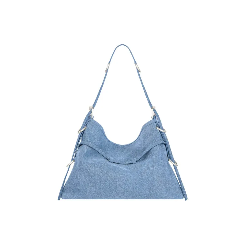 Givenchy Voyou Denim Handbag, Shoulder Bag Women's Medium Blue-2