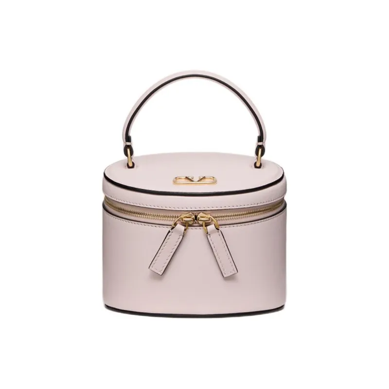 Valentino Calfskin Makeup Bag Mini Women's Light Purple-0