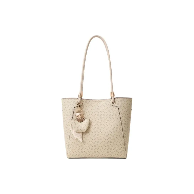 Why Artificial Leather Tote Bag, Shopping Bag, Handbag, Shoulder Bag Medium Size Women's Coffee/Apricot-0