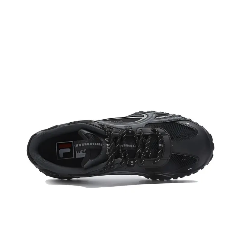 FILA PEBBLE Cushioned Slip Resistant Low Top Running Shoes Women's Black-2