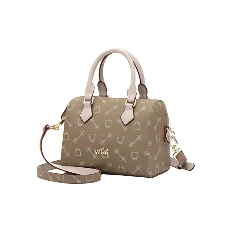 Why Artificial Leather Shoulder Bag, Crossbody Bag, Handbag Medium Size Women's Coffee/Milk Tea/Milk White/Blue-13