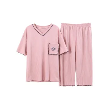 The Story Of The Flower Season Pajama Set Women's Light Pink
