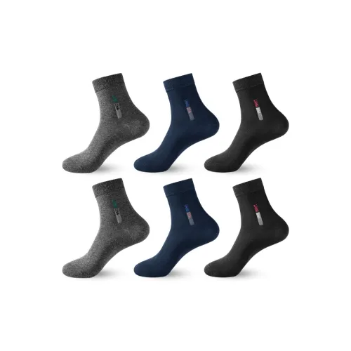 Lanza Mid-Calf Socks Men's 6 Pack