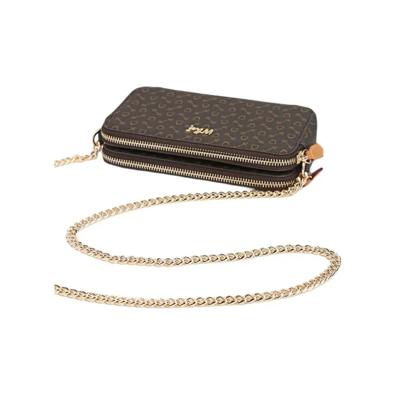 Why PVC Chain Bag, Crossbody Bag, Shoulder Bag Mini Women's Milk White/Pink/Coffee-19