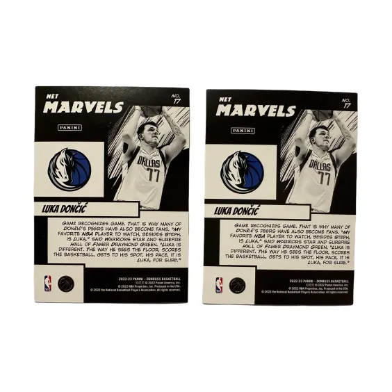 PANINI Luka Doncic 22 23 Durex, Mavericks, Marvel Special Card, Player Card, Card Product Access Sports Cards 2 Pcs-1