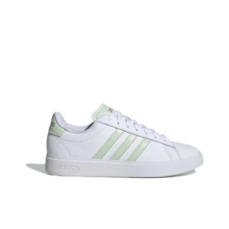 Adidas Grand Court 2.0 Cloud White Linen Green Matte Silver Women's-1