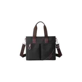 KAMLUI Canvas Canvas Bag Tote Bag Crossbody Bag Shoulder Bag Regular Unisex Black/Khaki/Coffee/