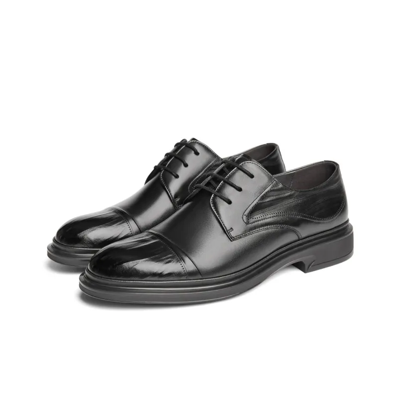 BELLE Dress Shoes Men Low-Top Black-4