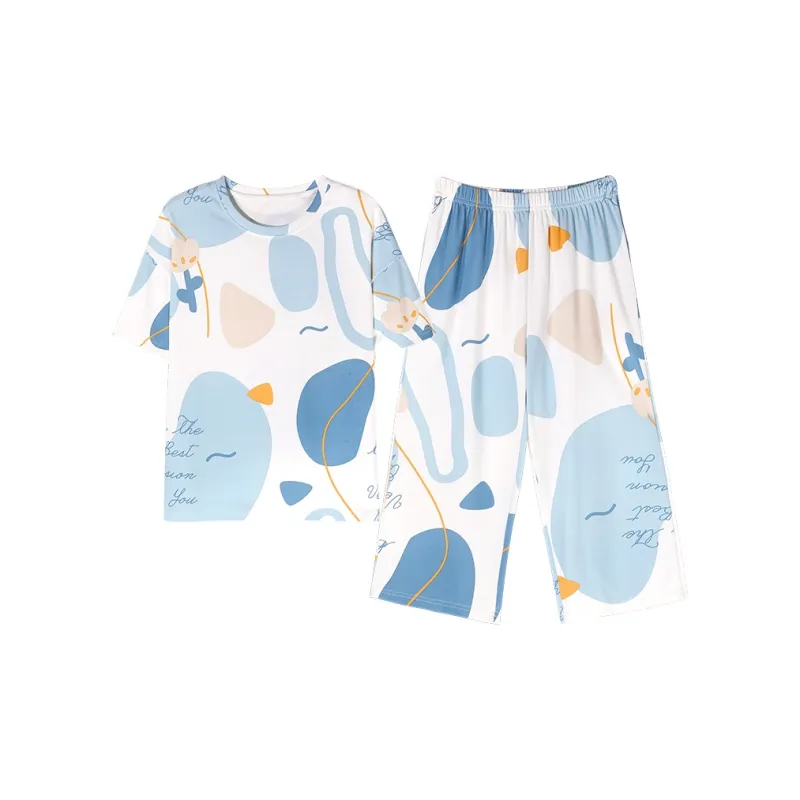The Story Of The Flower Season Pajama Set Women's White-0