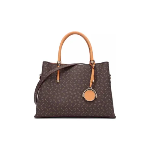Why Artificial Leather Tote Bag, Shopping Bag, Shoulder Bag, Crossbody Bag, Handbag Large Size Women's Coffee