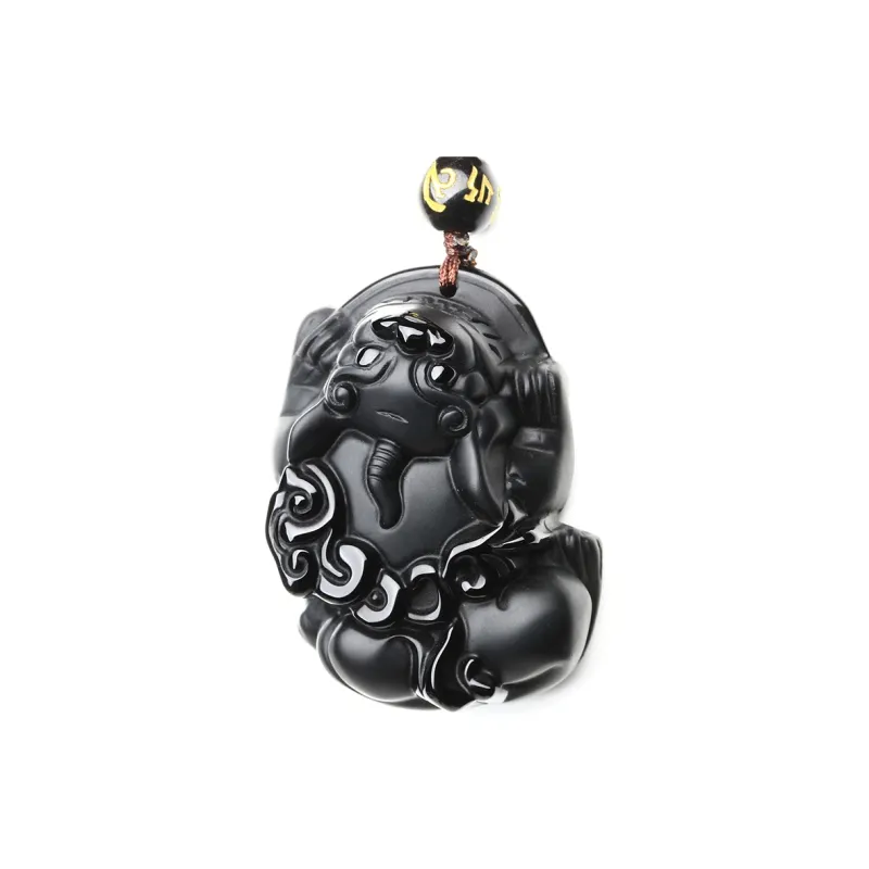 Reiki Obsidian Jade Pendants Unisex-0