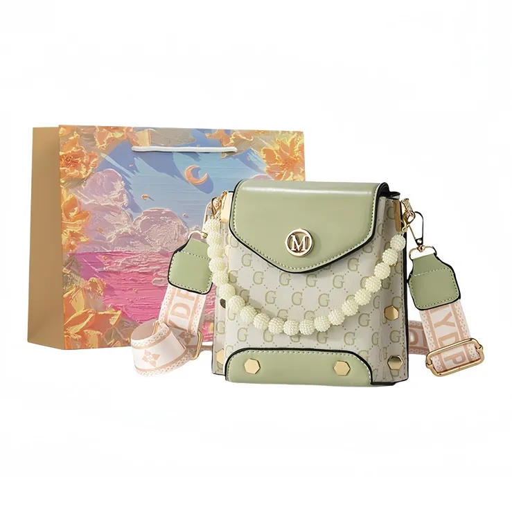 BRINCH Pu Handbag Shoulder Bag Crossbody Bag Regular Women's Pink/Green/Ecru/Khaki/Black-6