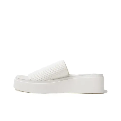 STEVE MADDEN Slide Slippers Women's White