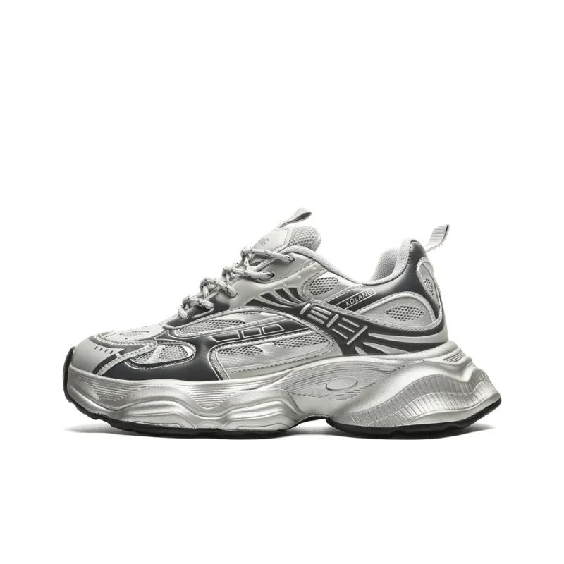 12345 Cushioning Breathable Lightweight Height Increasing Low Top Chunky Sneakers Unisex-0