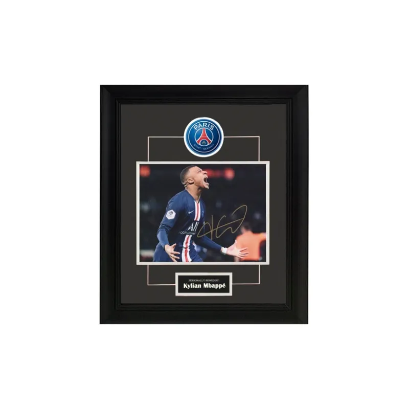 Three For Paris Saint-Germain Mbappé Mbappe Autographed Framed Photo Includes SA Certificate PSG-0