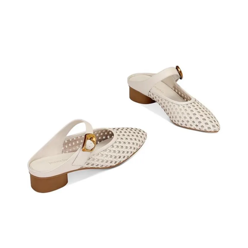JESSICA SOPHIA Slip Resistant Abrasion Resistant Slide Slippers Women's Brown-1