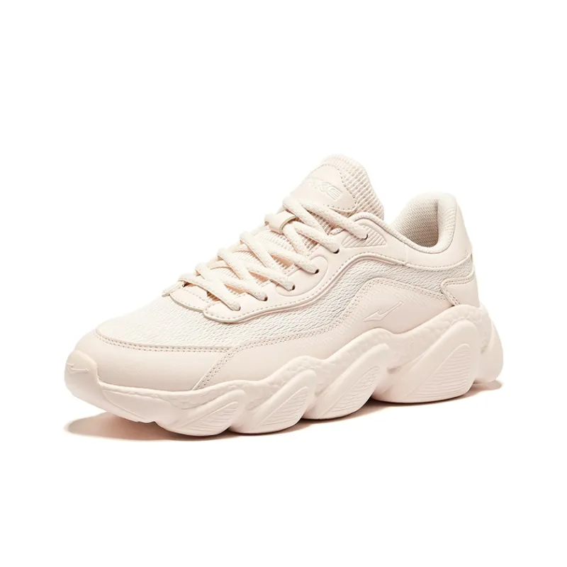 Erke Sweetheart 2.0 Wear Resistant Coverage Low Top Casual Shoes Women's Shell Pink-2