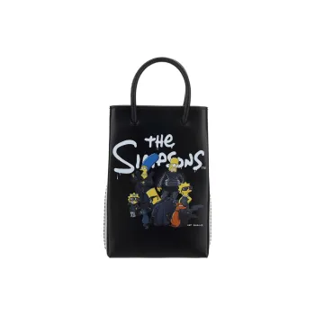 Balenciaga X The Simpsons Mini Shopping Bag Black