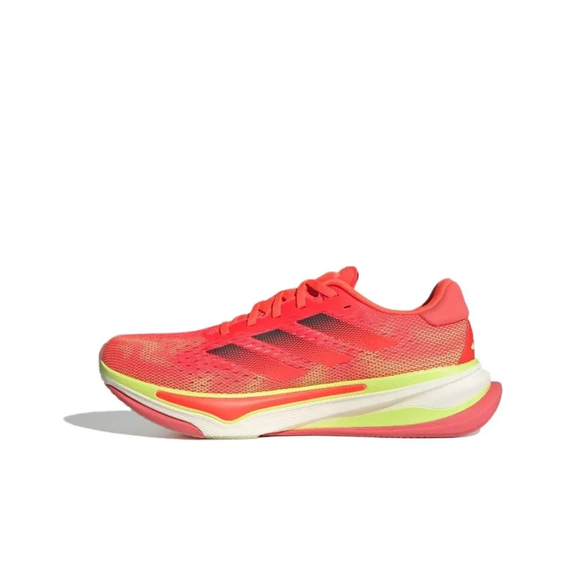 Adidas Supernova Anti Slip Wear Resistant Low Top Casual Running Shoes Men's Orange Red Yellow-1
