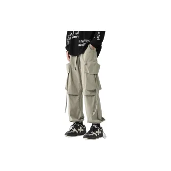 PAINT STAIN Casual Pants Unisex Green