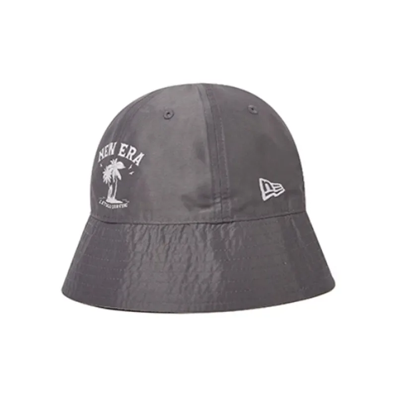 New Era Cotton Bucket Hats Unisex Ivory White/Gray-3