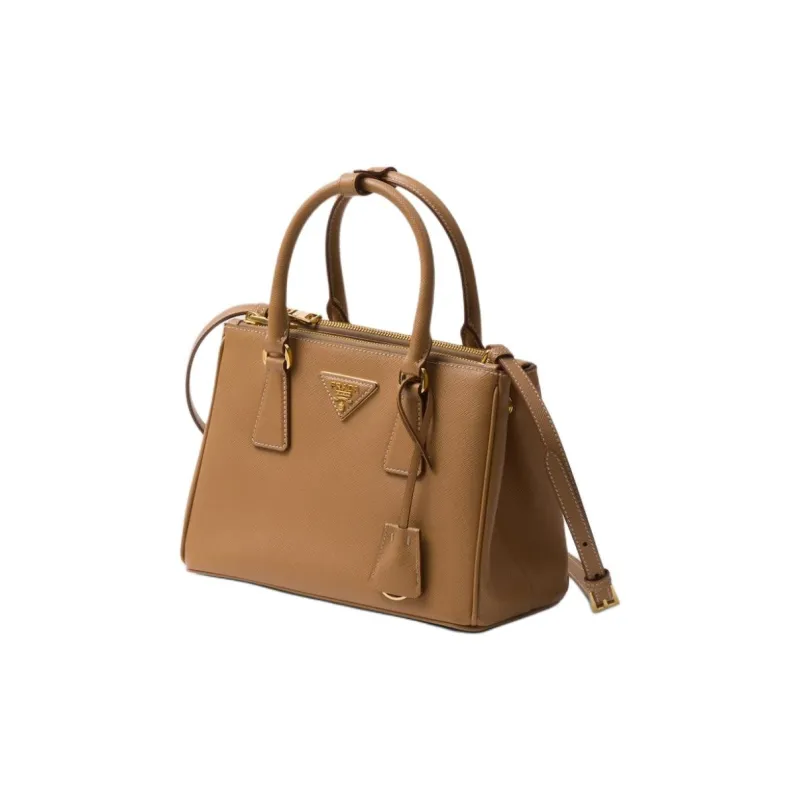 PRADA Galleria Killer Bag Leather Shoulder Bag Crossbody Bag Handbag Small Size Women's Brown-1