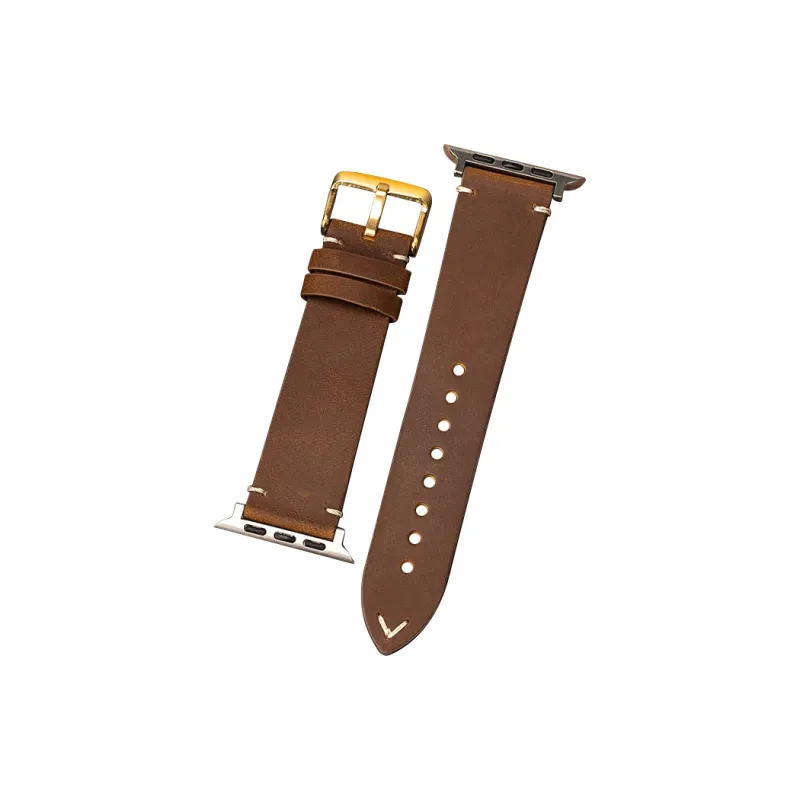 FUDIEN Apple Compatibility Watch Band Cowhide Leather Material-3
