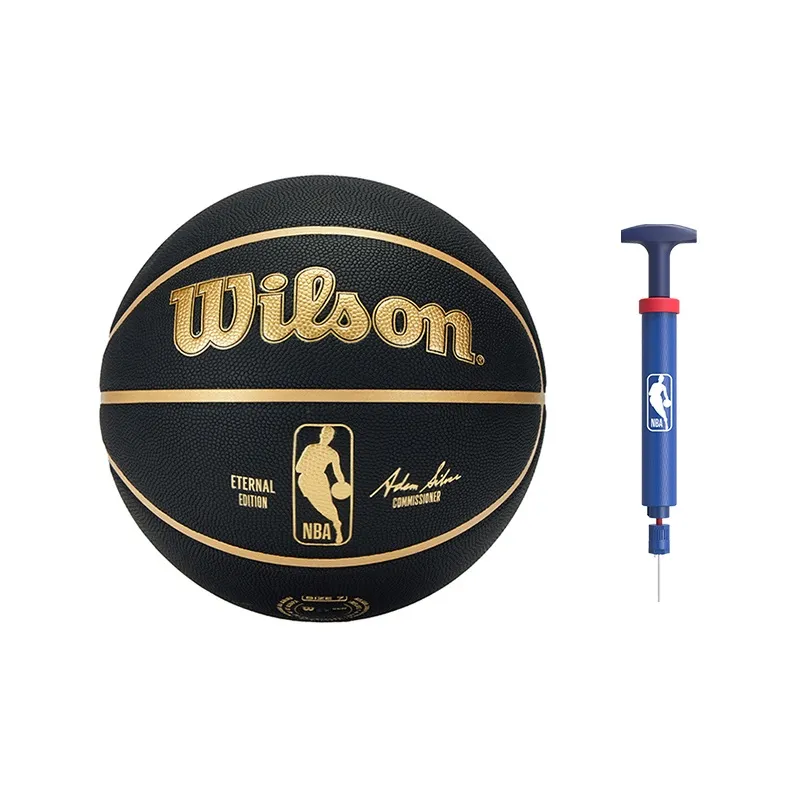Wilson NBA PU Basketball Black Gold Size 7 Ball Training Unisex-10
