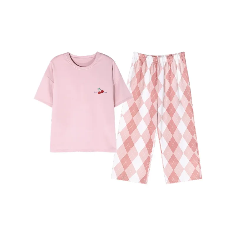The Story Of The Flower Season Pajama Set Women's Lotus Color-0