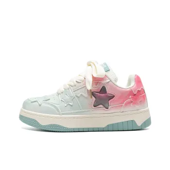 Circle Small Coverage Anti-Slip And Wear-Resistant Lightweight Low-Top Skateboard Shoes Women's