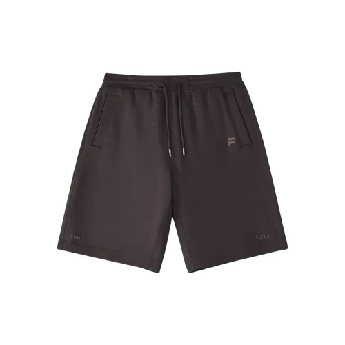 FILA FUSION Casual Shorts Men Brown Dark Gray