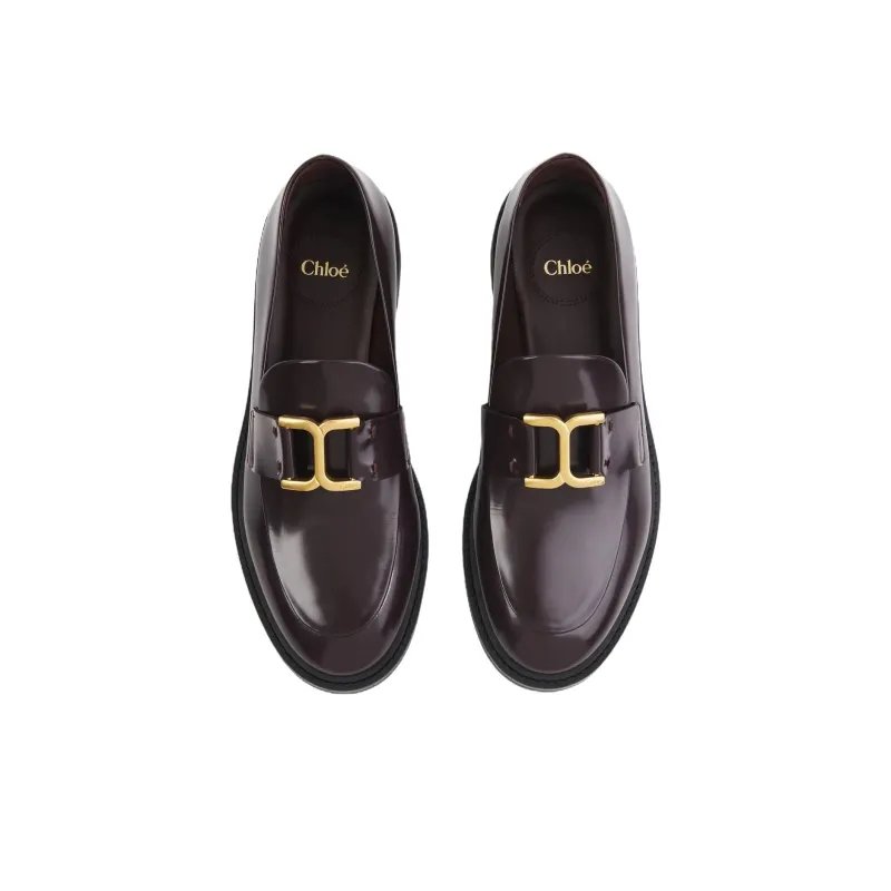 Chloe Marcie Loafers Women's Dark Red-5