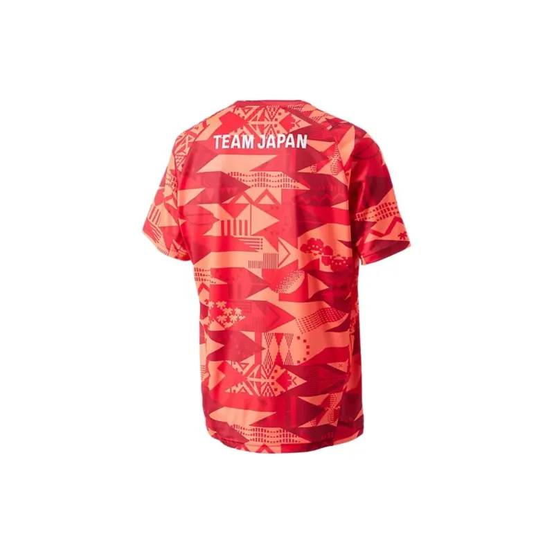 Asics Japanese Athletics Team Olympic Series T-Shirt Unisex Red-1
