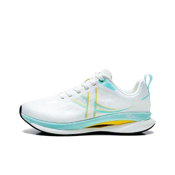 XTEP Running Shoes Men Low Top Black/Charcoal Gray, Sail White/Microwave Blue