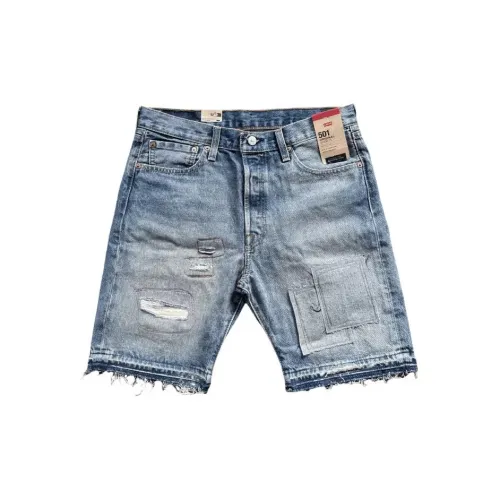 Levis Denim Shorts Men Blue