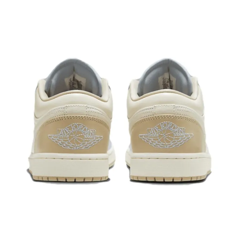 Jordan Anti-Slip Wear-Resistant Low-Top Casual Shoes Unisex White Brown-3