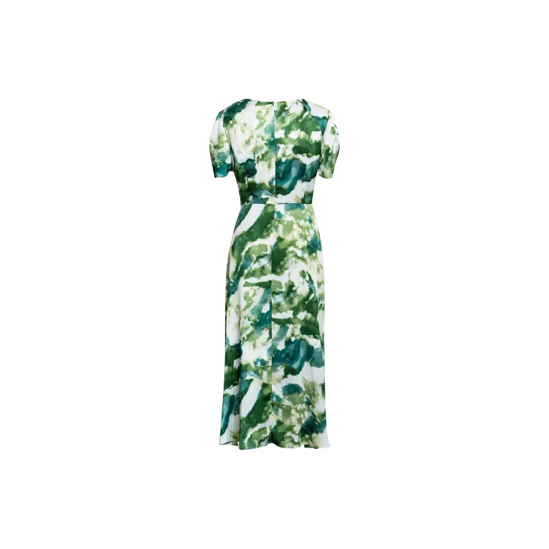 ROEYSHOUSE Short Sleeved Dresses Women's Green-1