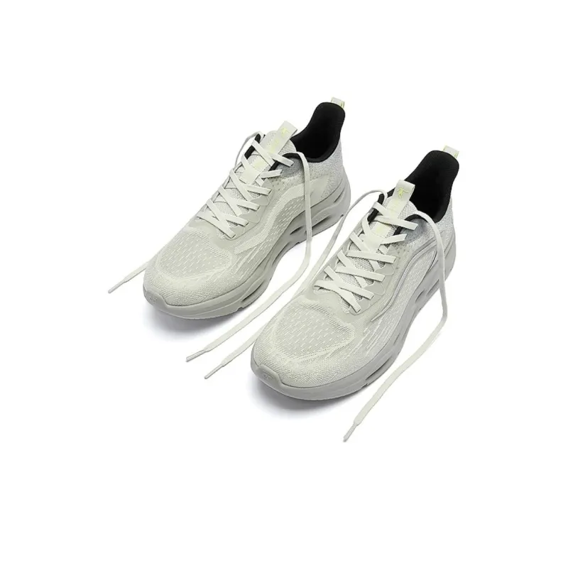 QIAODAN Breathable Low Top Running Shoes Men's Gray-3