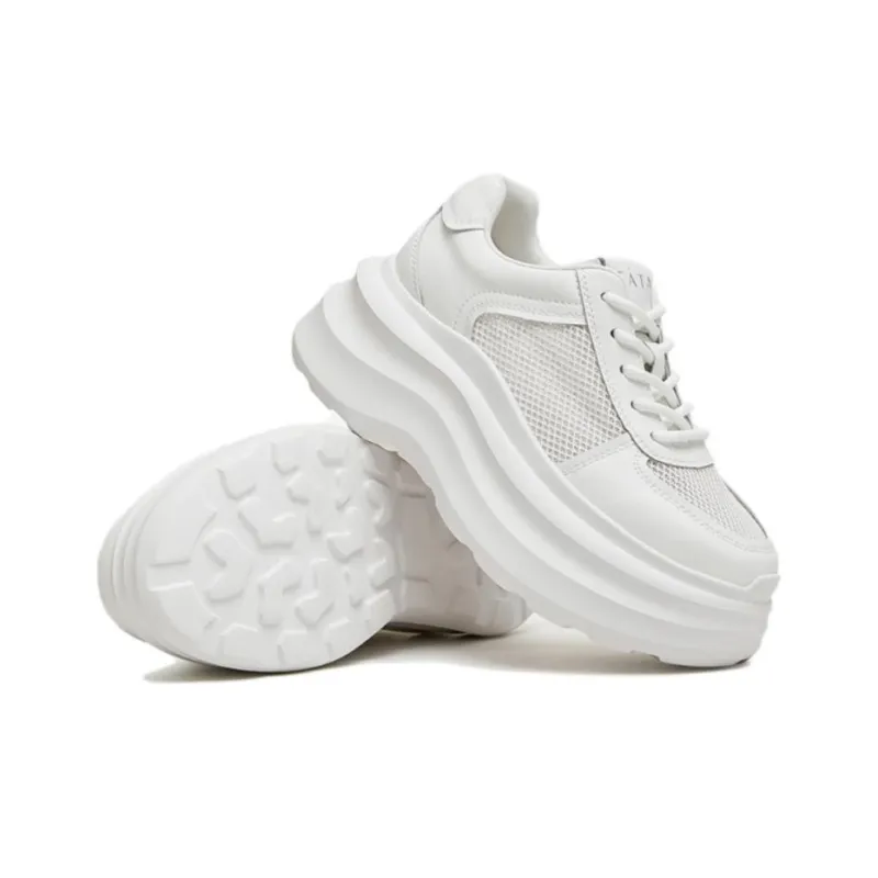 TATA Skateboard Shoes Women's Low Top Solid Color-8