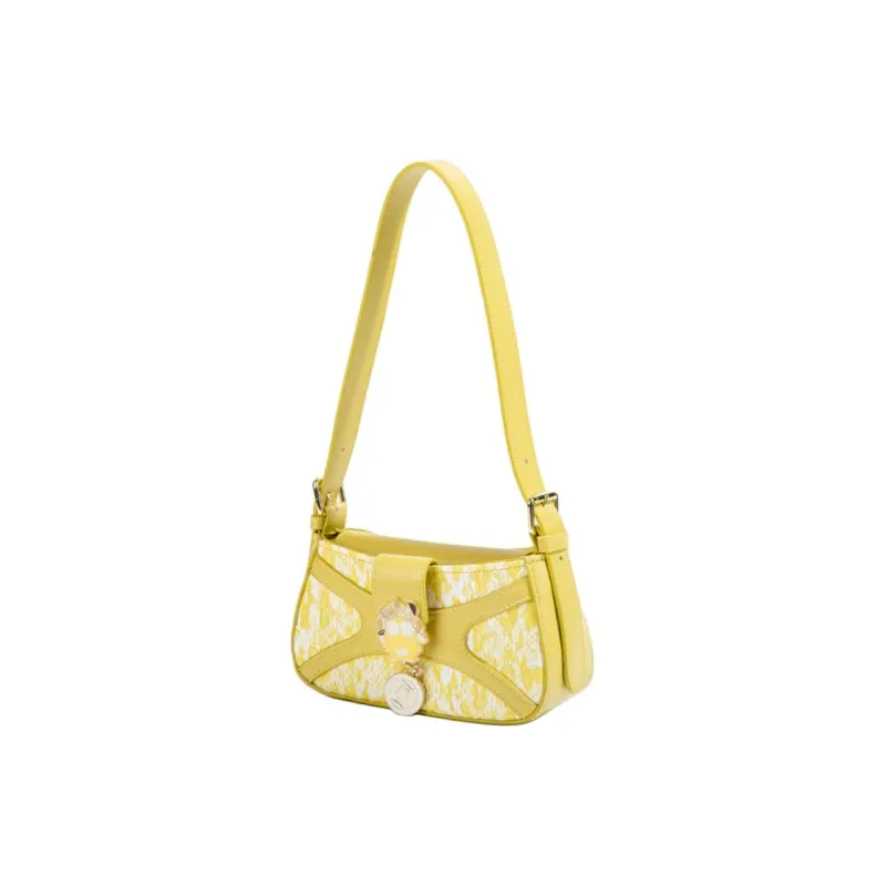 MACK JODAER Microfiber Synthetic Leather Cell Phone Pouch Regular Women's Light Yellow-1