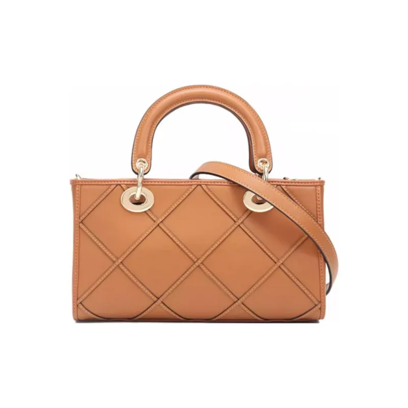 Why Cow Leather Lady Dior Bag, Shoulder Bag, Crossbody Bag, Handbag Medium Size Women's Caramel/Black-4