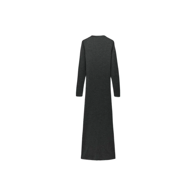 ZARA Long-Sleeved Dresses Women's Gray-1