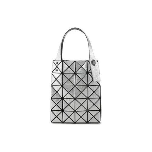 ISSEY MIYAKE PLATINUM COFFRET Polyurethane Handbag Women's Silver