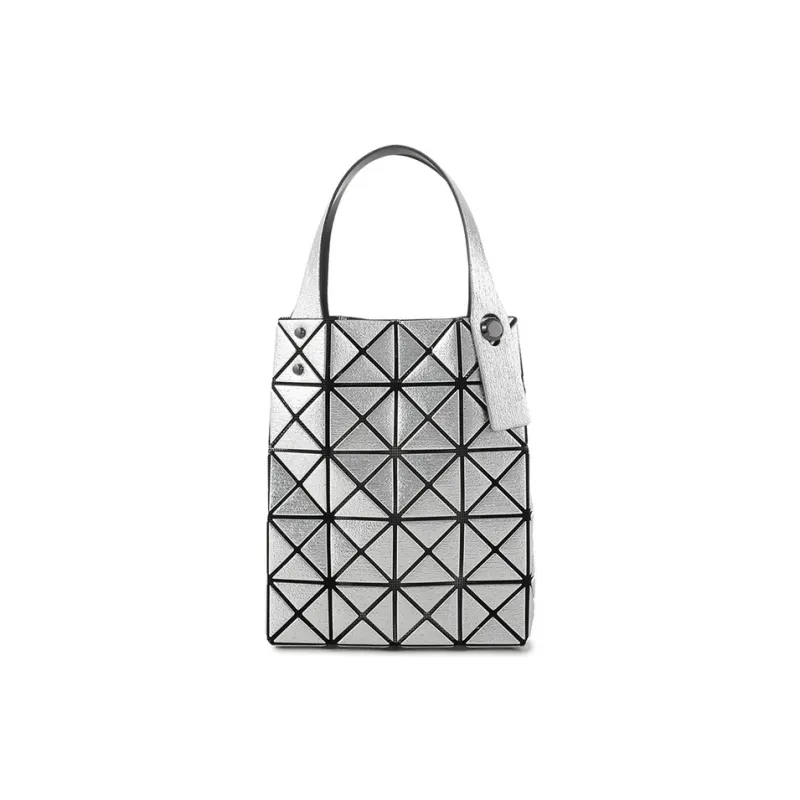 ISSEY MIYAKE PLATINUM COFFRET Polyurethane Handbag Women's Silver-0